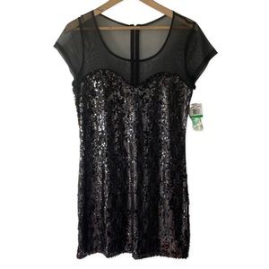 Black Sequin Belle du Jour Dress
